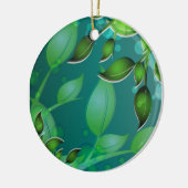 verse tuinbladeren keramisch ornament (Links)