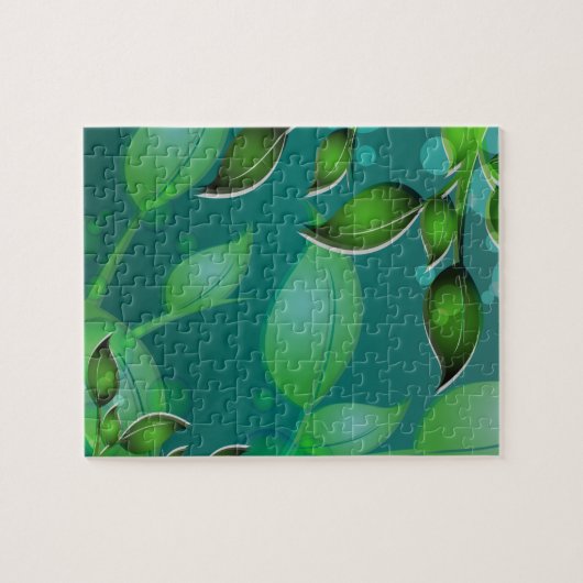 verse tuinbladeren legpuzzel (Horizontaal)