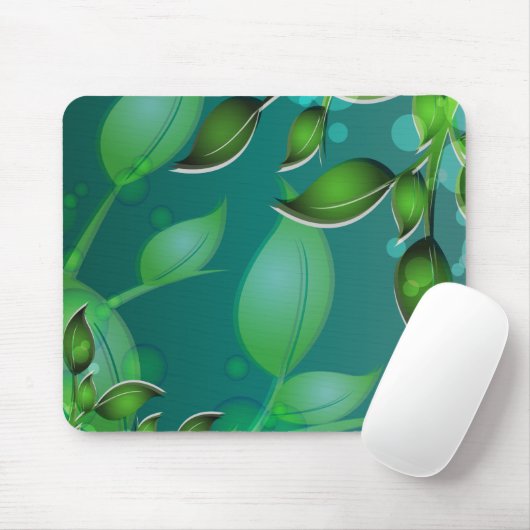 verse tuinbladeren muismat (Met muis)