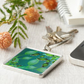 verse tuinbladeren sleutelhanger (Zijkant)