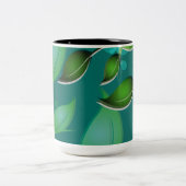 verse tuinbladeren tweekleurige koffiemok (Center)