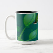 verse tuinbladeren tweekleurige koffiemok (Links)