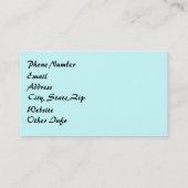 verse tuinbladeren visitekaartje (Achterkant)