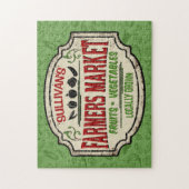 Verse tuinbouwer en naam van de plaatselijke landb legpuzzel (Verticaal)