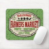 Verse tuinbouwer en naam van de plaatselijke landb muismat (Met muis)