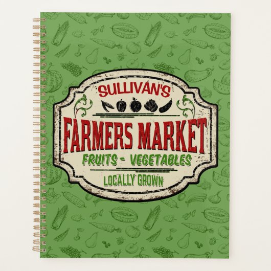 Verse tuinbouwer en naam van de plaatselijke landb planner (Voorkant)