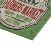 Verse tuinbouwer en naam van de plaatselijke landb snijplank (Hoek)