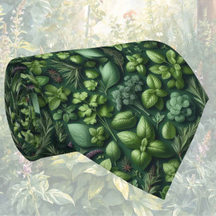 Verse Tuinkruiden Foodie Keuken Necktie Stropdas
