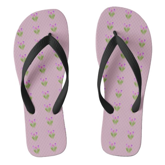 Verse tulpen teenslippers (Voetbed)