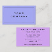 Verse twee kleuren - Elegant Professional Modern - Visitekaartje (Voorkant / Achterkant)