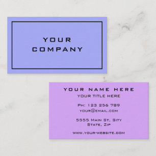 Verse twee kleuren - Elegant Professional Modern - Visitekaartje