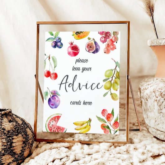 Verse Uit De Markt Vruchten Bruidsdouche Advies Poster