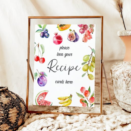Verse Uit De Markt Vruchten Bruidsdouche Recept Poster
