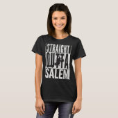 Verse Uit M Halloween Heks Zwarte Kat T-shirt (Voorkant volledig)