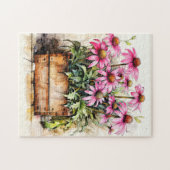 Verse Uitgekozen Aster Bloem Kunst Legpuzzel (Horizontaal)