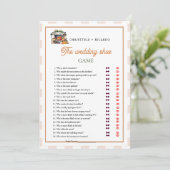 Verse van de markt Tuin Trouwen Schoen Game Kaart (Staand voorkant)