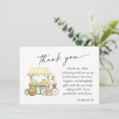 Verse van de markt Zomer Citrus Bruidsfeestje Bedankkaart (Staand voorkant)