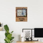 Verse vangst van de dag (op maat) poster (Thuiskantoor)