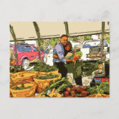 Verse Veggies op de boerenmarkt Briefkaart (Voorkant)