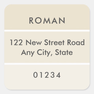 Verse verf Beige verf Chip Adres Label