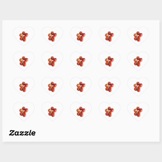Verse verse Appels en Tomaten Stickers (Vel)
