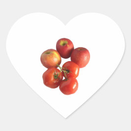 Verse verse Appels en Tomaten Stickers