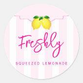 Verse verse limonade ronde sticker (Voorkant)