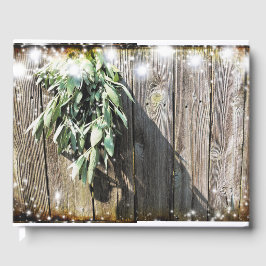 Verse verse salie boerderij-hout twinkellichtjes gastenboek