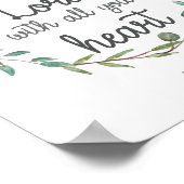 Verse Verse Trust in Lord met al je hart Poster (Hoek)