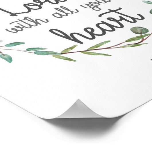 Verse Verse Trust in Lord met al je hart Poster (Hoek)