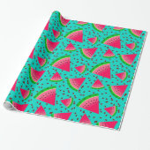 Verse verse watermeloenschijf koel cadeaupapier (Uitgerold)