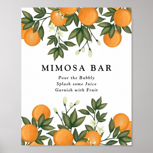 Verse verse zomercitrus botanische sinaasappels Mi Poster (Voorkant)