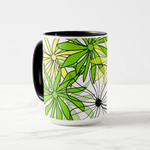 Verse Vibe: Kleurrijke Bloemenkoffiekop Mok