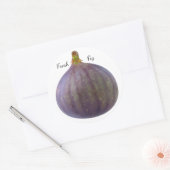 Verse vijg ronde sticker (Envelop)