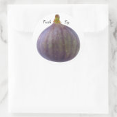 Verse vijg ronde sticker (Tas)