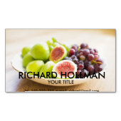 Verse vijgen en druiven magnetisch visitekaartje (Voorkant)