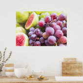 Verse vijgen en druiven poster (Keuken)