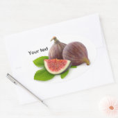 Verse vijgen ovale sticker (Envelop)