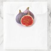 Verse vijgen ronde sticker (Tas)