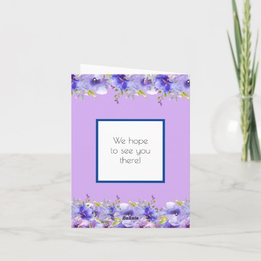 Verse Violet | Eenhoorn Verjaardagsfeest Decoratie (Achterkant)