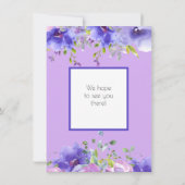 Verse Violet | Versierd Gouden Eenhoorn Verjaardag Kaart (Achterkant)