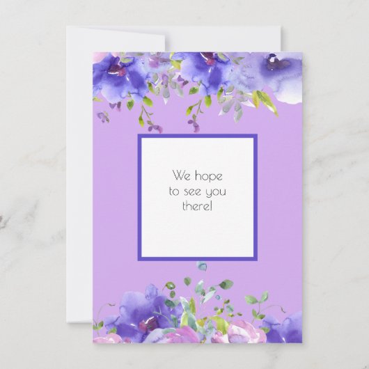 Verse Violet | Versierd Gouden Eenhoorn Verjaardag Kaart (Achterkant)