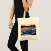Verse vis op een bord met groenten tote bag (Voorkant (product))