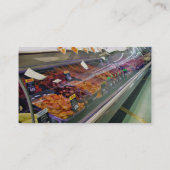 Verse Vleesdeli Counter bij supermarkt Visitekaartje (Achterkant)