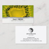 Verse voedselverstrekking vruchten visitekaartje (Voorkant / Achterkant)