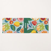 Verse vruchten Bloemen Custom Patroon Yogamat (Voorkant (horizontaal))