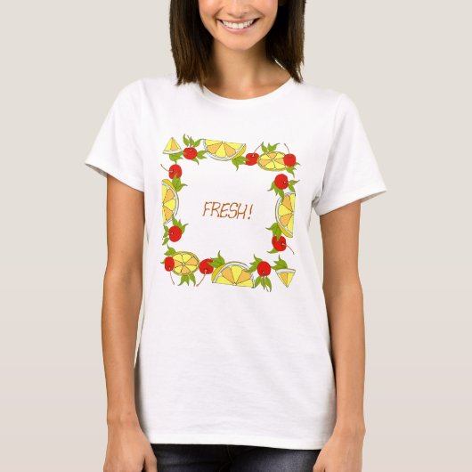 Verse vruchten en zomerstemming t-shirt (Voorkant)