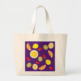 Verse vruchten grote tote bag