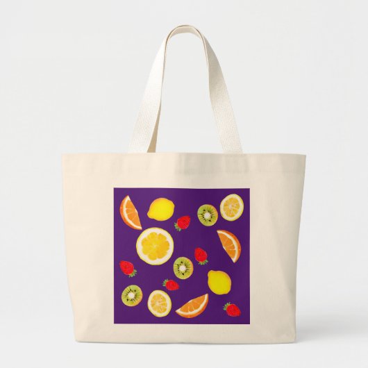 Verse vruchten grote tote bag (Voorkant)