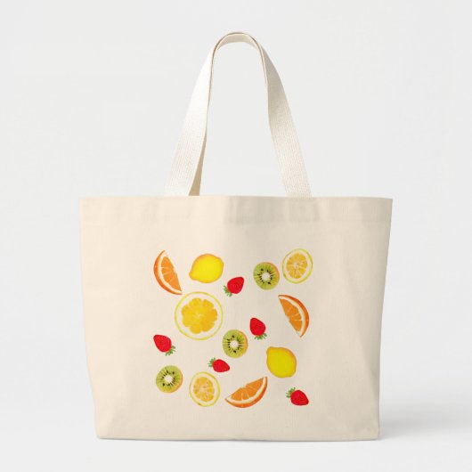Verse vruchten  grote tote bag (Voorkant)